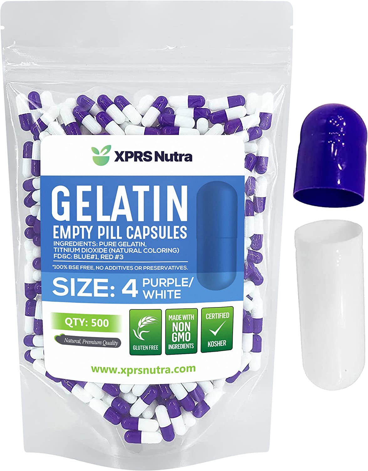 Size 4 Empty Gelatin Capsules