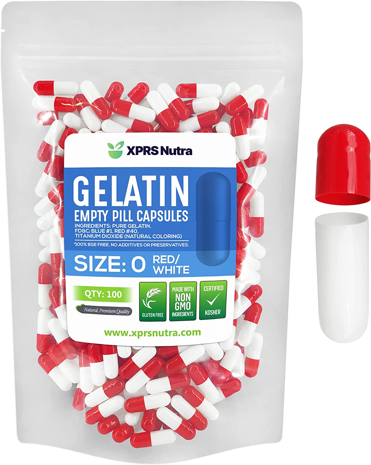 Size 0 Empty Gelatin Capsules
