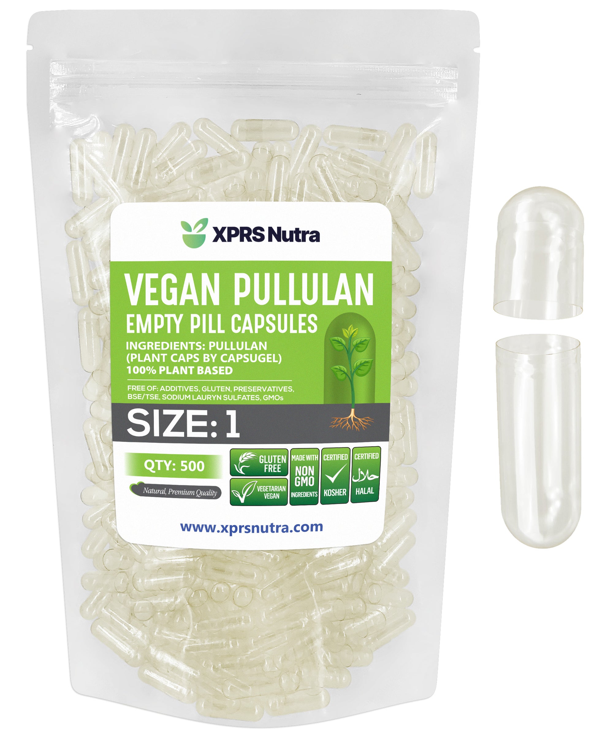 Pullulan Clear Vegan Plantcaps Empty Capsules